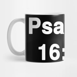 Psalm 16:8  Typography Mug